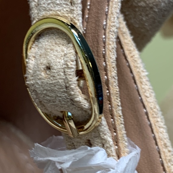 ZBY Tan Pointed Toe Ankle Strap Heels - Picture 5 of 11